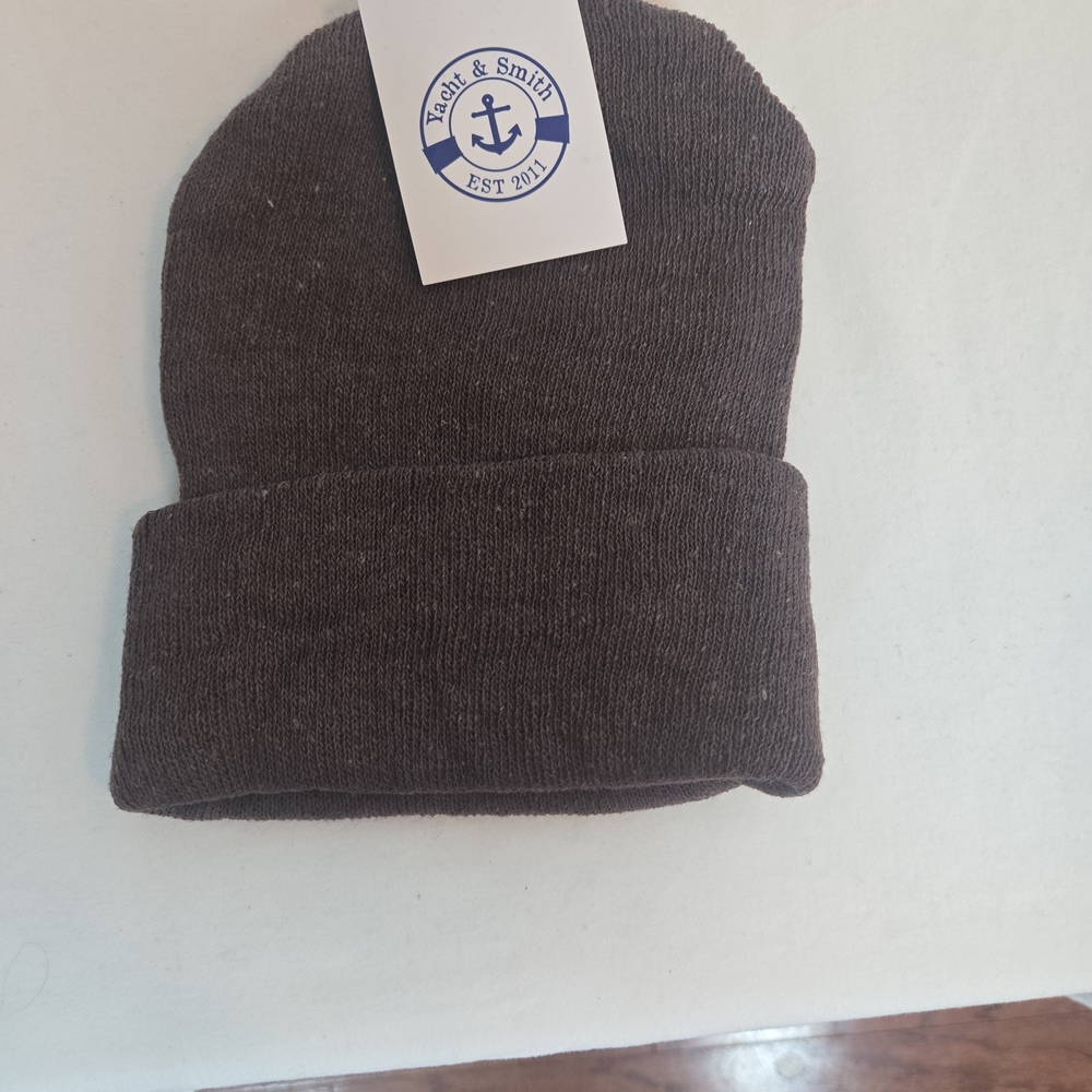 Yacht & Smith Dark Brown Beanie